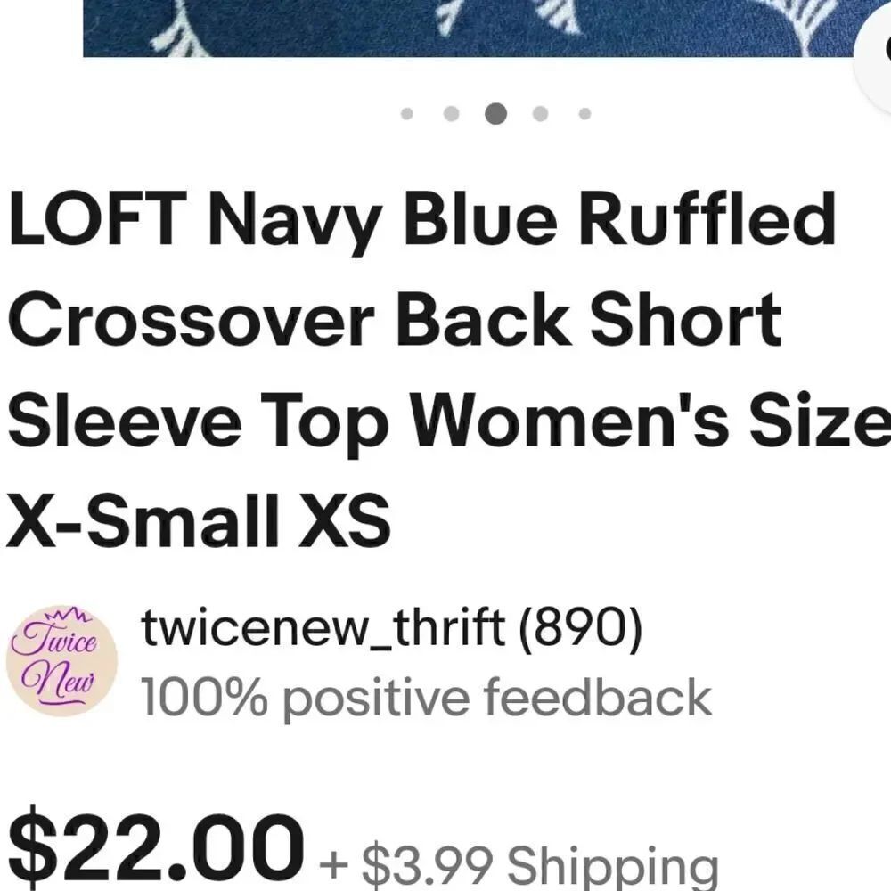 Loft. Women's Beautiful Blouse. EUC. Size Small - Picture 6 of 6